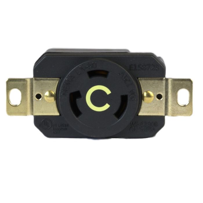 L5-30R - LOCKING RECEP, 30A 125VAC 1PH. Sold in units of 1
