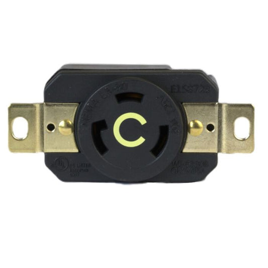 L5-30R - LOCKING RECEP, 30A 125VAC 1PH. Sold in units of 1