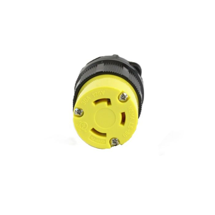 L5-30C - TWIST LOCK FEMALE CONNECTOR, 30A 125VAC,. Sold in units of 1
