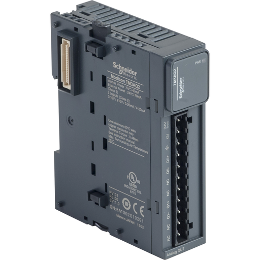 TM3AQ2 - MODULE TM3-2 ANALOG OUTPUTS. Sold in units of 1