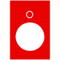 ZB2BY2931 - LEGEND PLATE FOR PENDANT CONTROL STATION. Sold in units of 1