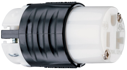PS5369X - 20A 125V STRAIT BLD EHU SPEC GRD CONNECTOR BLACK & WHITE. Sold in units of 1