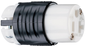 PS5369X - 20A 125V STRAIT BLD EHU SPEC GRD CONNECTOR BLACK & WHITE. Sold in units of 1