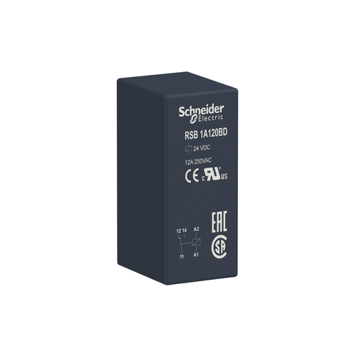 RSB1A120BD - RS RELAY 1 POLE 12A. Sold in units of 1
