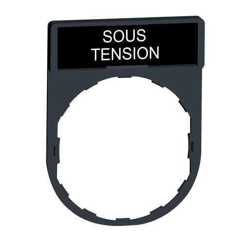 ZBY2126 - LEGEND PLATE FOR PUSHBUTTON SWITCH. Sold in units of 1