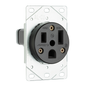 3804 - 50A 250V 2P 3WIRE GROUNDING FLUSH RECEPTACLE. Sold in units of 1