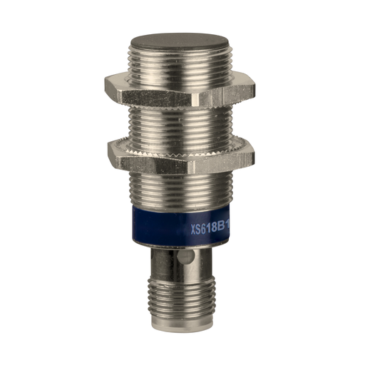 XS618B1NAM12 - INDUCTIVE PROXIMITY SENSORS XS, XS6 M18, L74MM, BRASS, SN8MM, 12...48 VDC, M12. Sold in units of 1