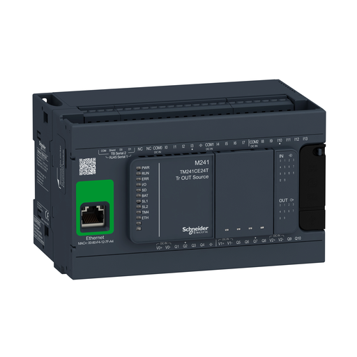 TM241CE24T - CONTROLLER M241-24IO TR.SOURCE ETHERNET. Sold in units of 1