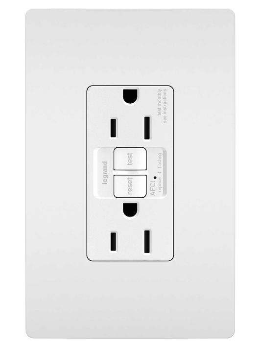 AF152TRW - 15A AFCI TR RECEPTACLE, WHITE. Sold in units of 1