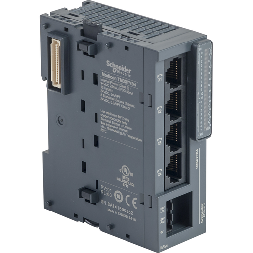 TM3XTYS4 - MODULE TM3-TESYS INTERFACE 4XRJ45. Sold in units of 1