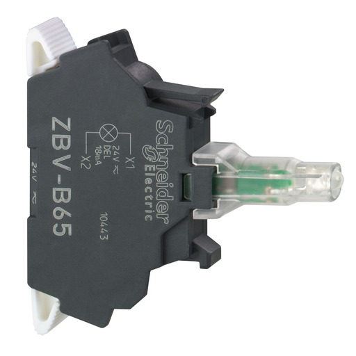 ZBVB65 - 24V AC/DC, LED, BLUE, WITH SPRING CLAMP. Sold in units of 1