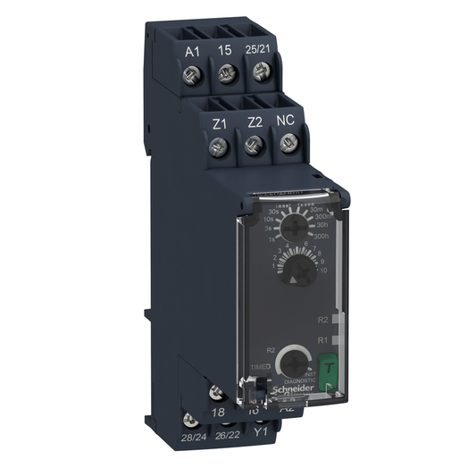 RE22R2AMR - ON DELAY TIMER, 24-240VAC/DC, 8A 2 C/O. Sold in units of 1