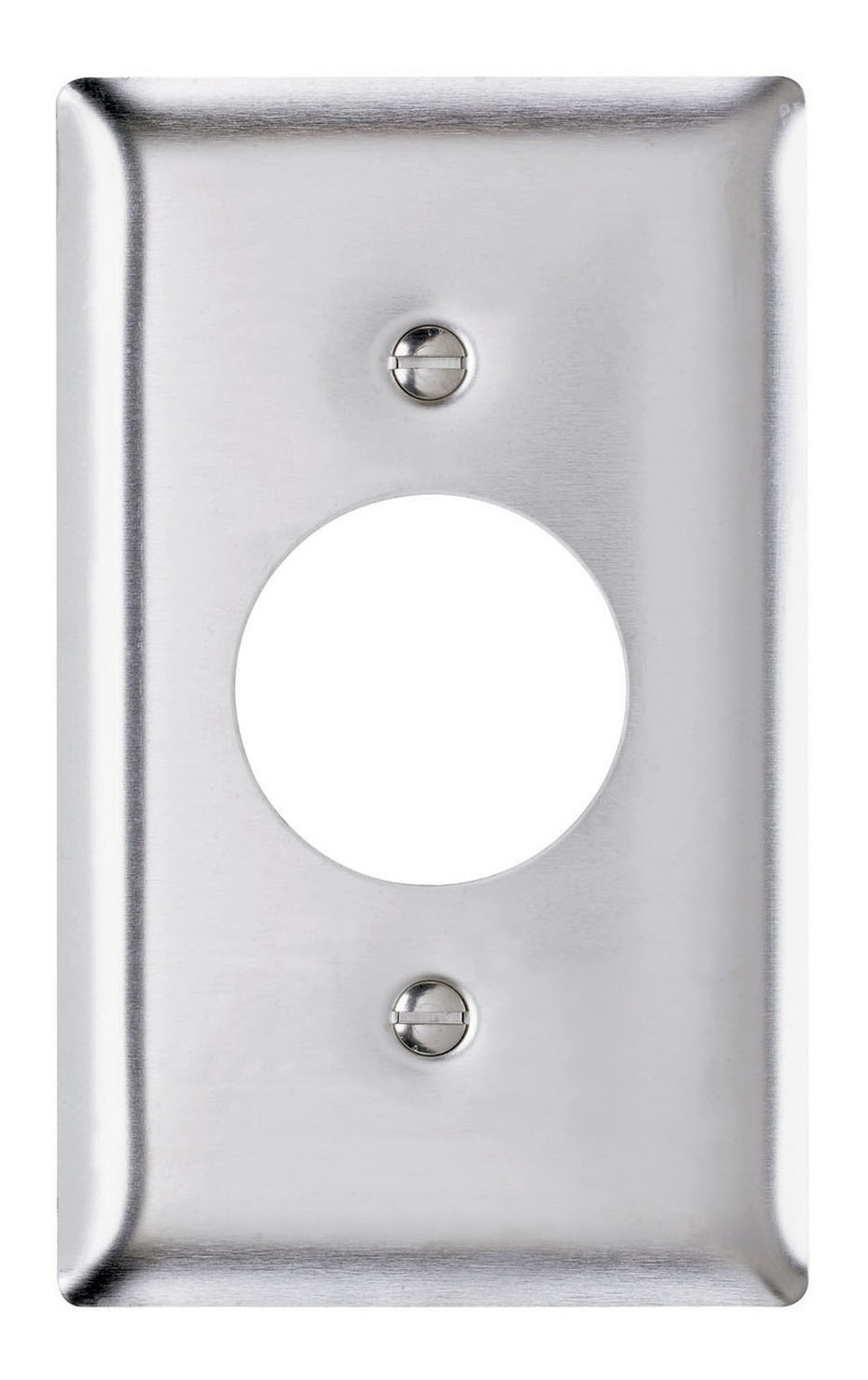 SS7 - 1G SINGLE RECEPTACLE 302 STAINLESS STEEL WP. Sold in units of 1