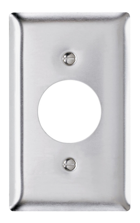 SS7 - 1G SINGLE RECEPTACLE 302 STAINLESS STEEL WP. Sold in units of 1