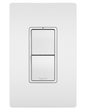 RCD33W - RADIANT 2SWITCH, 3WAY+3WAY, WHITE. Sold in units of 1