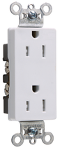TR26242W - TR DECO REC 15A 125V SIDE WIRE, WHITE. Sold in units of 1