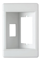 TV1WW - 1G RECESSED TV BOX FRAME ONLY WHITE. Sold in units of 1