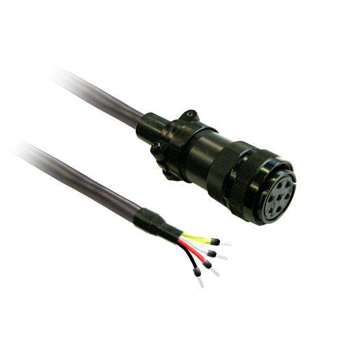 VW3M5D2AR50 - POWER CABLE 5M SHIELDED 1,3MM*2, BCH2 MI. Sold in units of 1