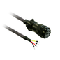VW3M5D2AR50 - POWER CABLE 5M SHIELDED 1,3MM*2, BCH2 MI. Sold in units of 1