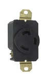 L530R - TURNLOK 30A 125V 2P 3-WIRE SGL RECPT BLACK. Sold in units of 1