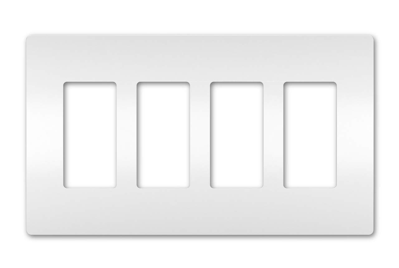 RWP264W - RADIANT WALLPLATE 4G WHITE. Sold in units of 1