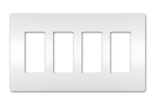RWP264W - RADIANT WALLPLATE 4G WHITE. Sold in units of 1