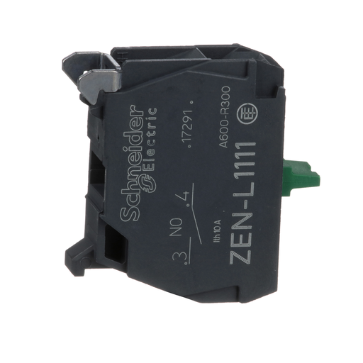 ZENL1111 - CONTACT BLOCK1NO FOR PUSHBUTTON SWITCH. Sold in units of 1