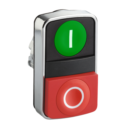 ZB4BL7341 - METAL DBL HEADED PUSHBUTTONS. Sold in units of 1