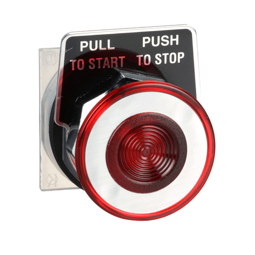 9001KR9R - 30MM PUSH-PULL OPERATOR RED KNOB. Sold in units of 1