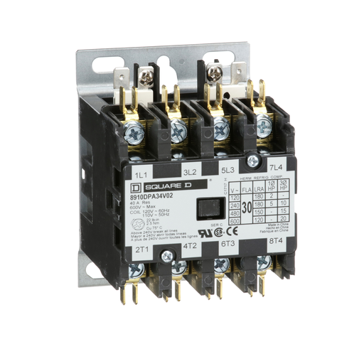 8910DPA34V02 - CONTACTOR 600V. Sold in units of 1