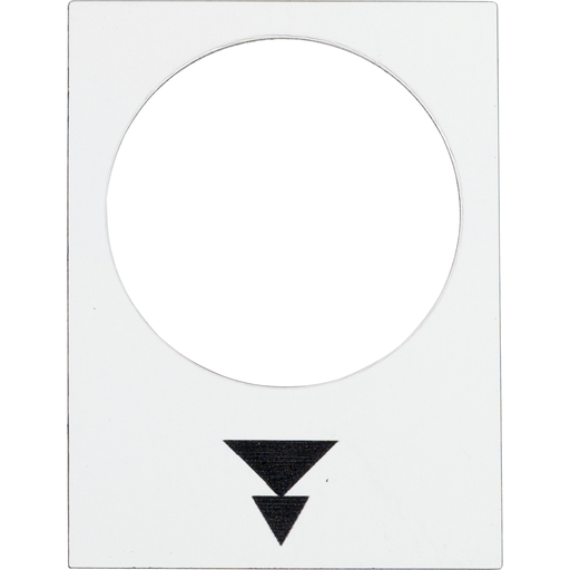 ZB2BY4953 - LEGEND PLATE FOR PENDANT CONTROL STATION. Sold in units of 1
