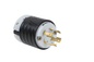 L1530P - TURNLOK 30A 3Ø 250V 3P 4-WIRE BLACK BACK WHITE FRONT PLUG. Sold in units of 1