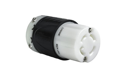 L1530C - TURNLOK 30A 3Ø 250V 3P 4-WIRE BLACK BACK WHITE FRONT CON. Sold in units of 1