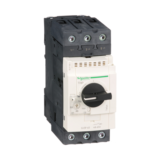 GV3P65 - MANUAL STARTER 600VAC 65A IEC. Sold in units of 1