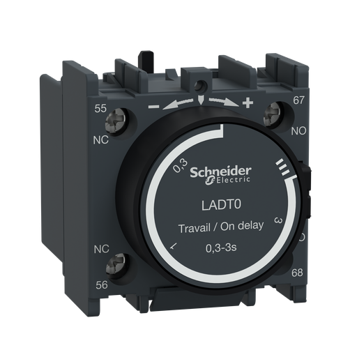 LADT0 - TIME ON DELAY BLOCK 0.1/3 S. Sold in units of 1