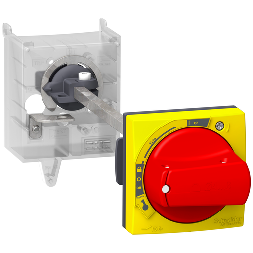 GV3APN02 - IP54 THROU DOOR OP-MECH. RED WITH TRIP. Sold in units of 1