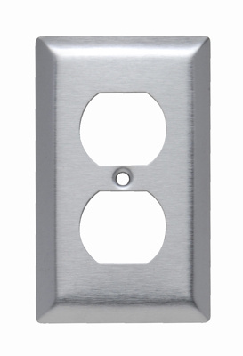 SL8 - 1G DUPLEX RECEPTACLE WP 430 S/S. Sold in units of 1
