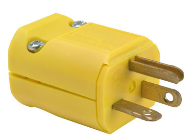 PS5364Y - 20A 125V MAXGRIP M³ STRAIT BLD PLUG YELLOW. Sold in units of 1
