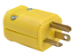 PS5364Y - 20A 125V MAXGRIP M³ STRAIT BLD PLUG YELLOW. Sold in units of 1