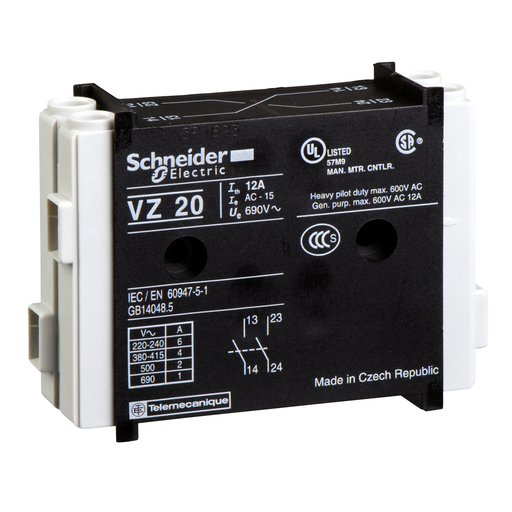 VZ7 - AUX CONTACT, 1NO. Sold in units of 1