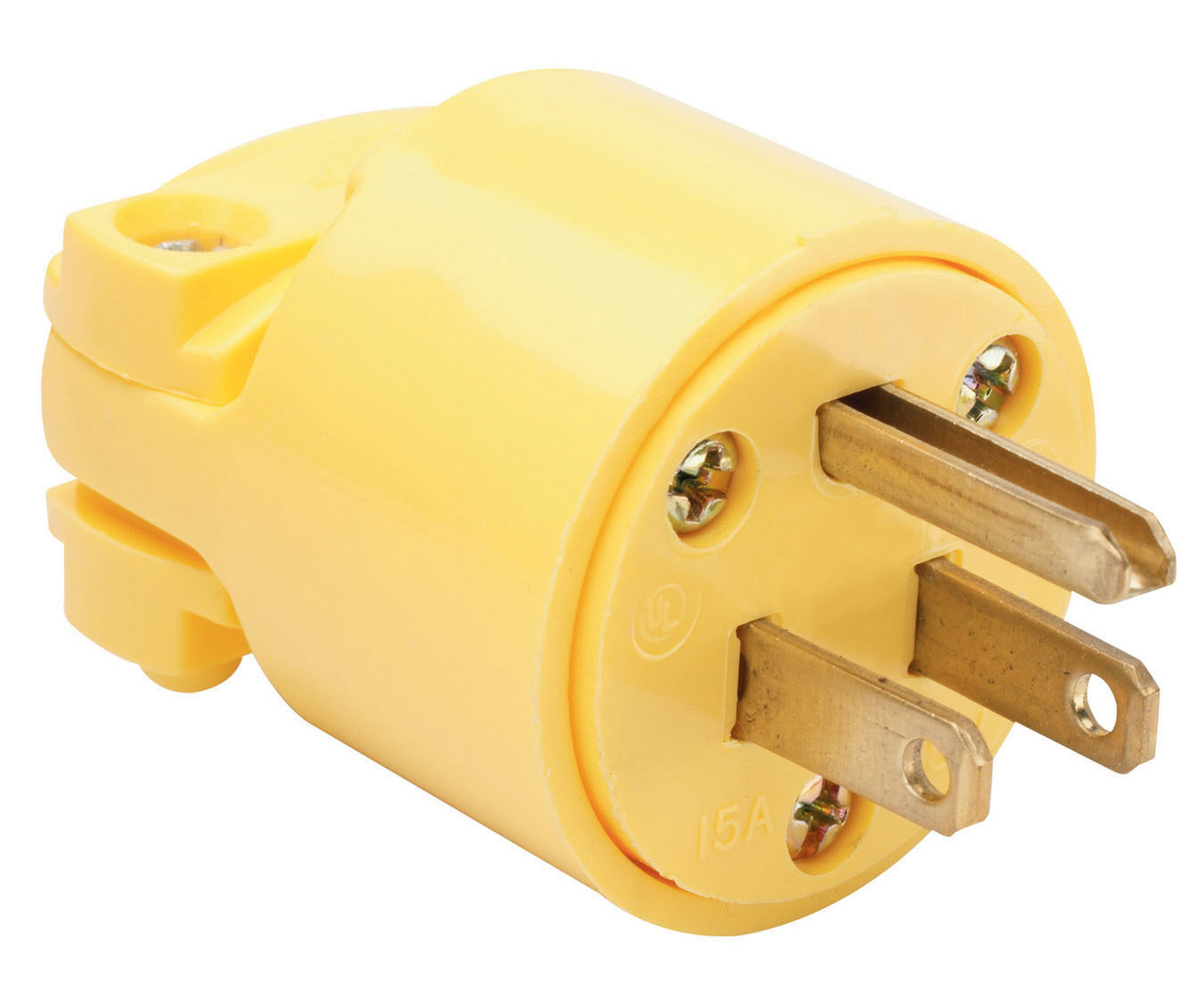 4867Y - 15A 125V 2P 3WIRE STRAIT BLD MEDIUM-DUTY PLUG YELLOW. Sold in units of 1
