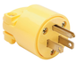 4867Y - 15A 125V 2P 3WIRE STRAIT BLD MEDIUM-DUTY PLUG YELLOW. Sold in units of 1