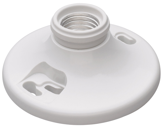 276WH - 250V 660W MED BASE LAMPHLD PORC 4 TERM 1-PIECE KEYLESS WHITE. Sold in units of 1