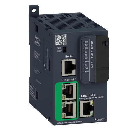 TM251MESE - CONTROLLER M251-2XETHERNET. Sold in units of 1