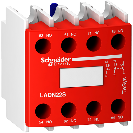 LADN22S - BLOC DE CONTACT AUX. TESYS D (2NO/2NC). Sold in units of 1
