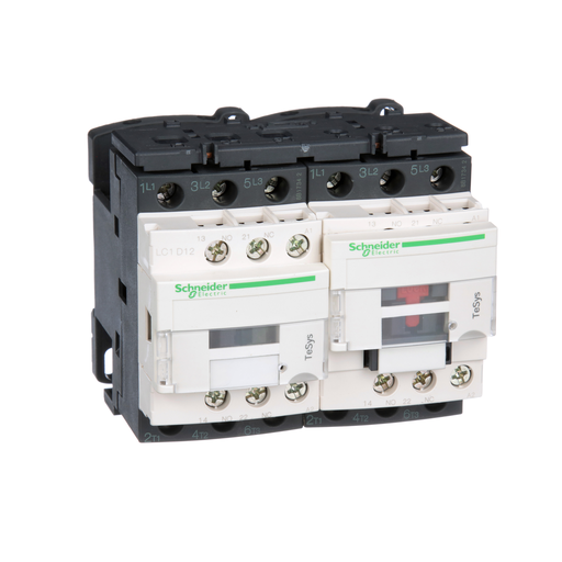 LC2D12G7 - REVERSING CONT 1NO+1NC 12A 120V 50/60HZ. Sold in units of 1