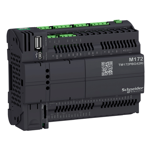 TM172PBG42RI - CONTROLLER,M171/M172/M173, PERFORMANCE, BLIND, 42 IO, ETHERNET, ISOLATED. Sold in units of 1