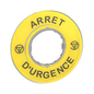 ZBY9120 - ETIQUETTE ARRET URGENCE 60MM. Sold in units of 1