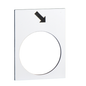 ZB2BY4913 - LEGEND PLATE FOR PENDANT CONTROL STATION. Sold in units of 1