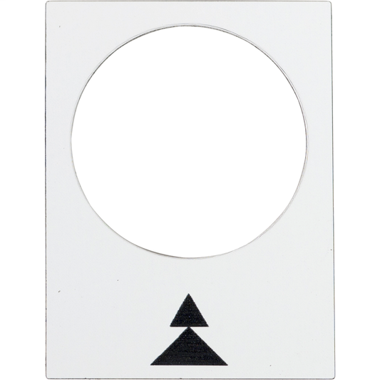ZB2BY4909 - LEGEND PLATE FOR PENDANT CONTROL STATION. Sold in units of 1